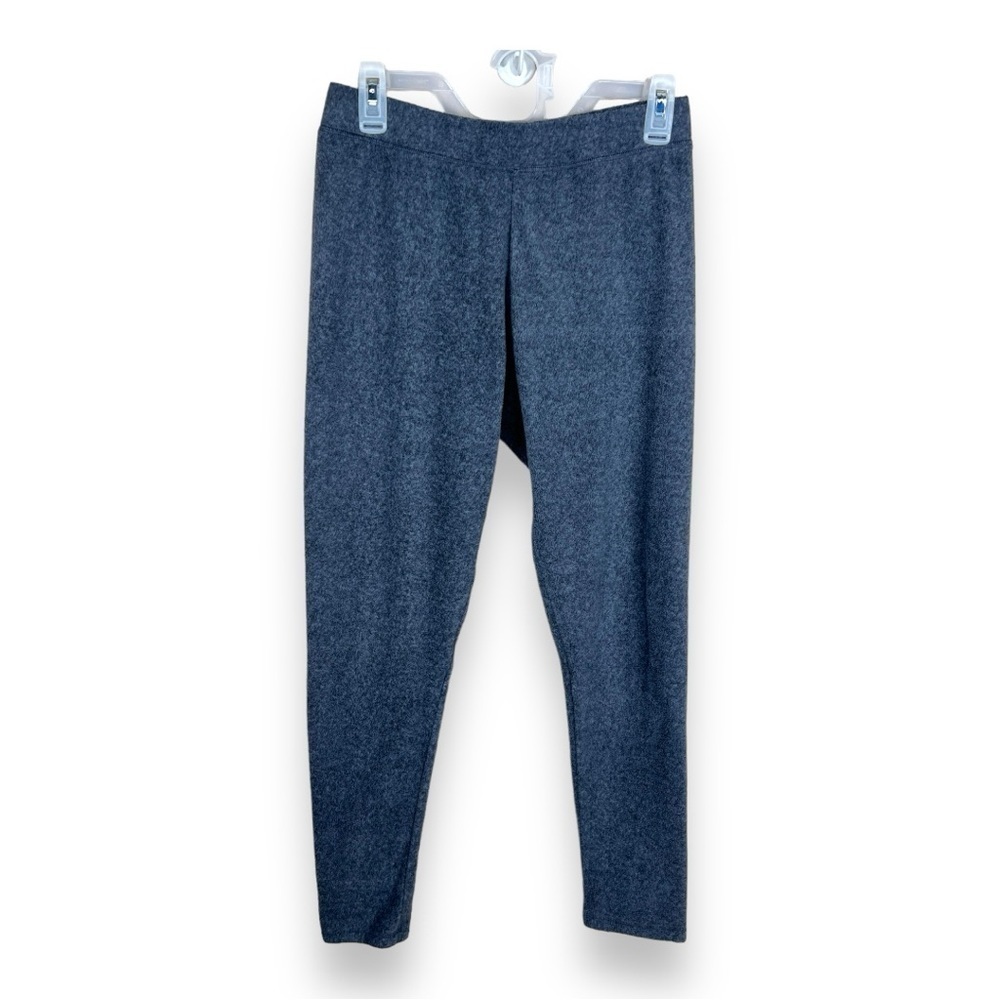MEDIUM SIMPLY VERA VERA WANG SLATE GREY GRAY BLUE FLEECE PANTS LOUNGE SLEEP